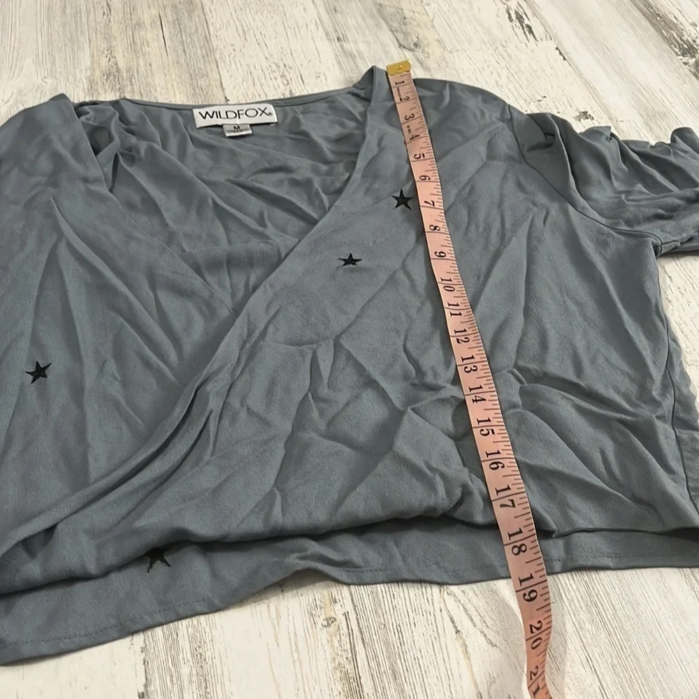 Wildfox Megalith Star Wrapt Top Size M - Picture 11 of 12